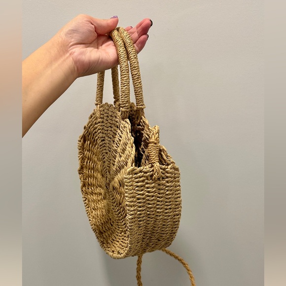 Handmade Woven Straw Crossbody Bag - Brand New with Tags! - Picture 2 of 5
